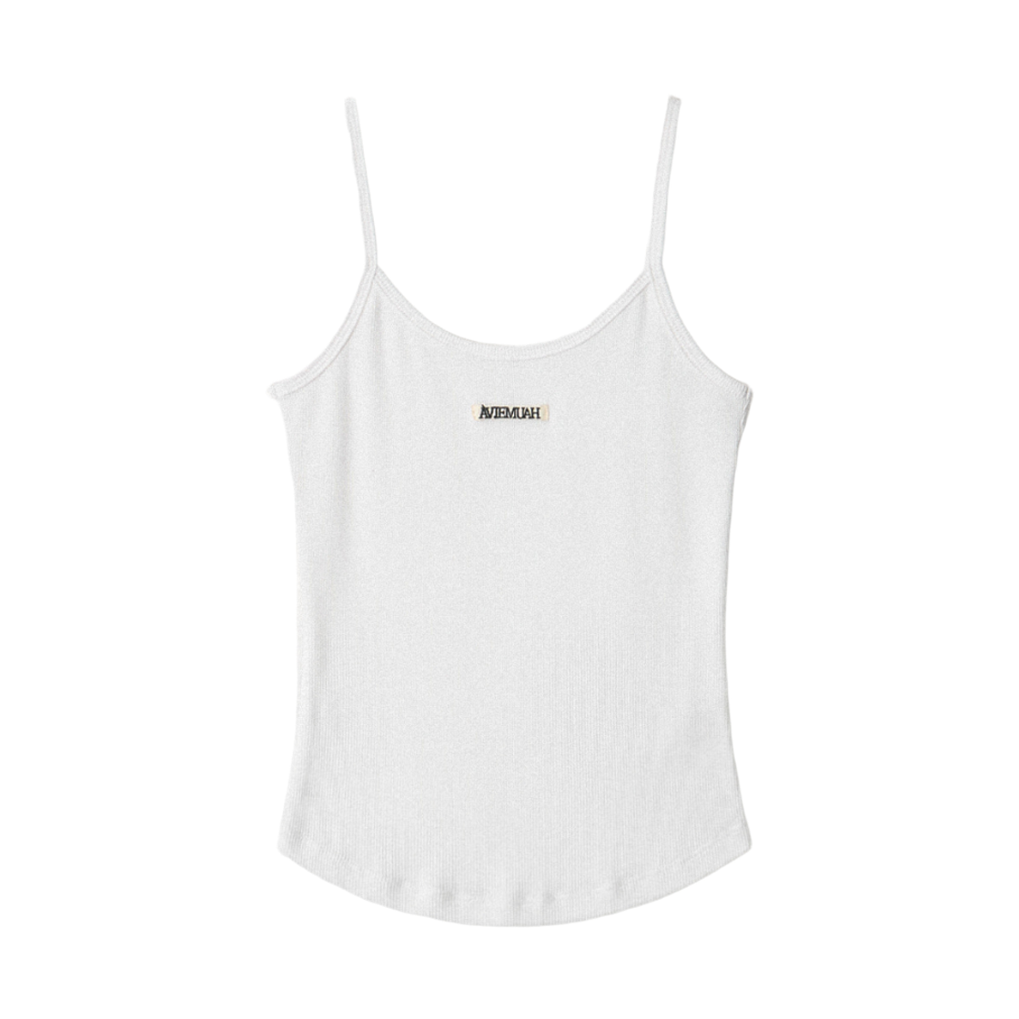 (W) 아비에무아 에센셜 립드 슬리브리스 탑 아이보리((W) Aviemuah Essentials Ribbed Sleeveless Top Ivory)