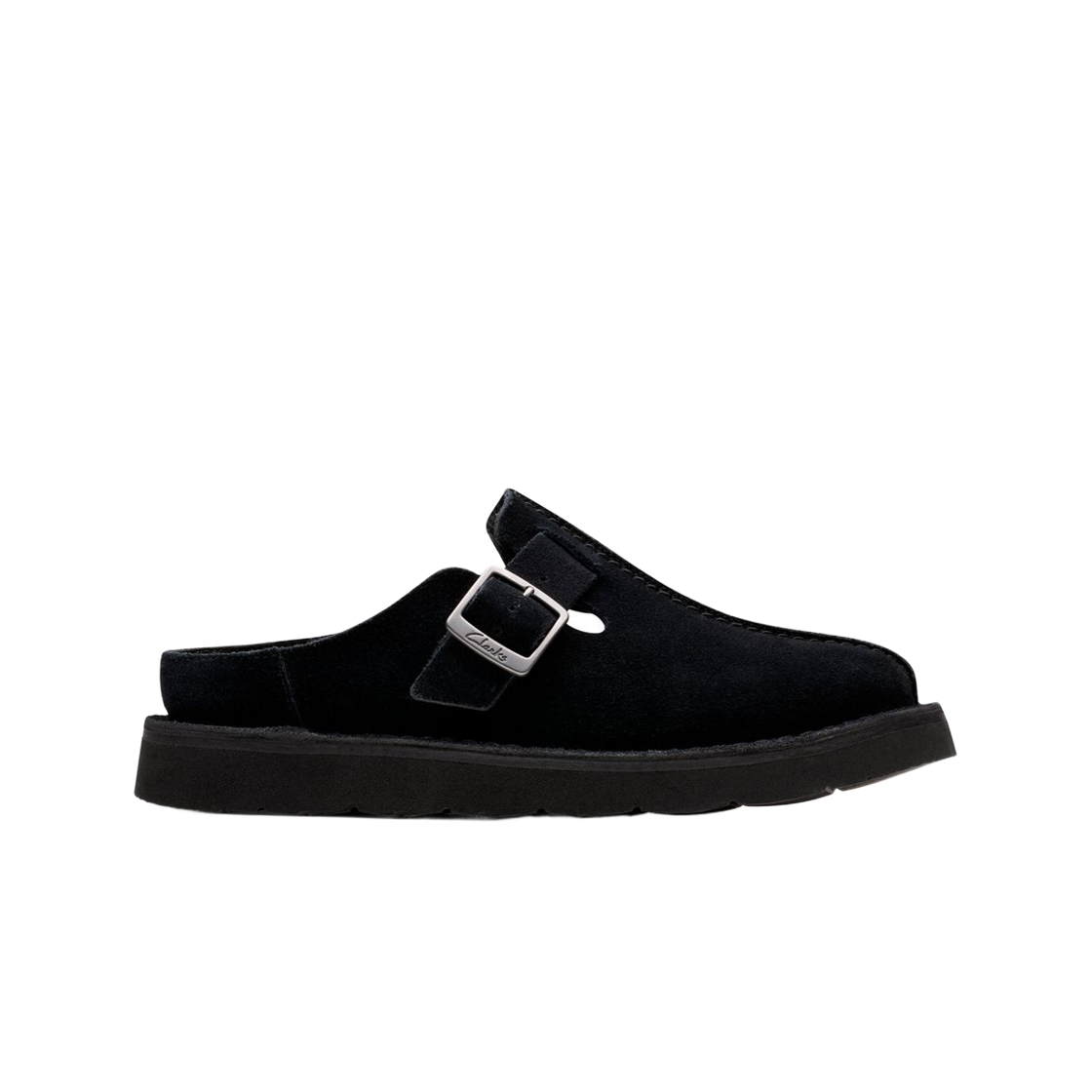 (W) 클락스 솔즈베리 뮬 블랙 스웨이드((W) Clarks Solsbury Mule Black Suede) - 1