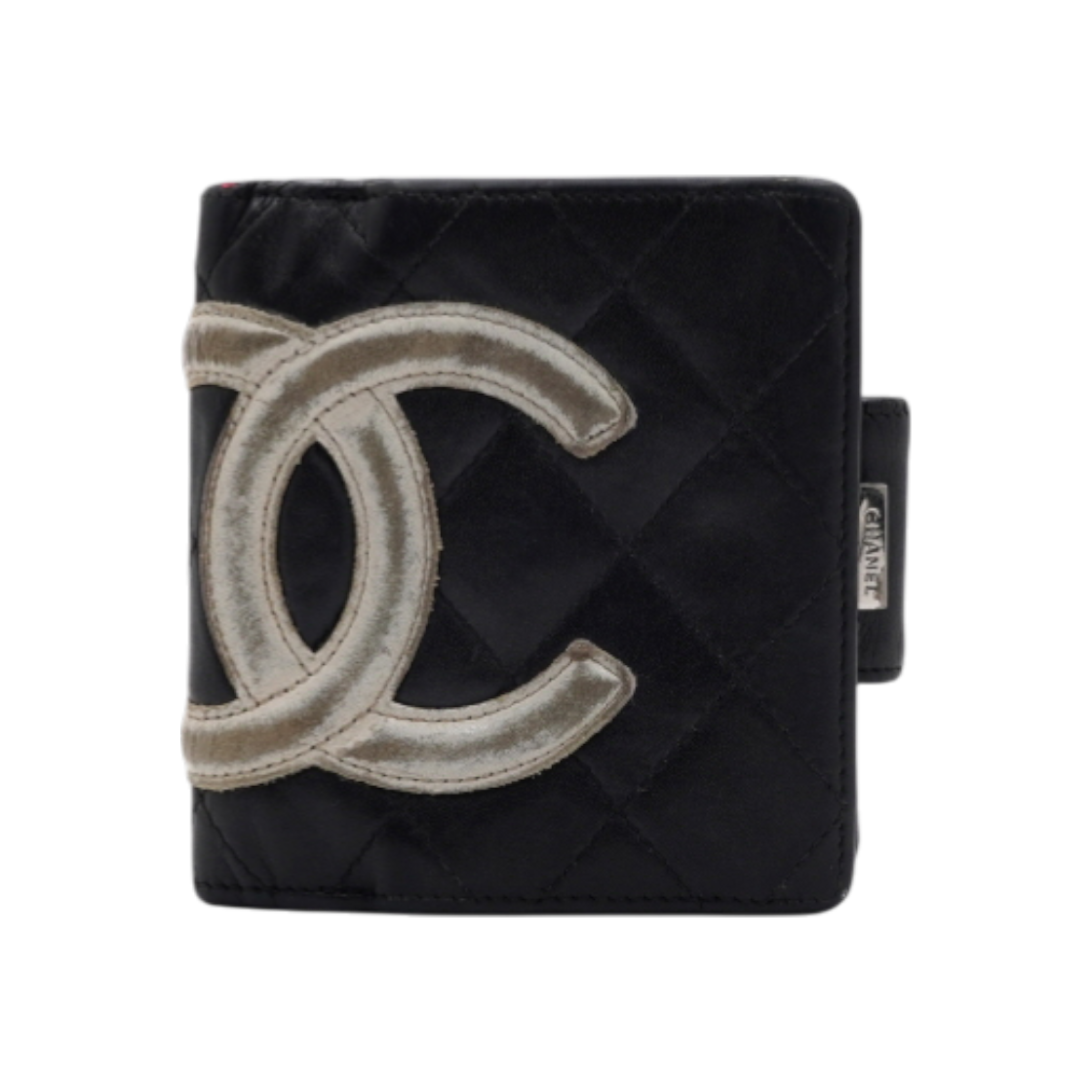 샤넬 A26720 블랙 깜봉 화이트 CC 스티치 반지갑aa61710(Chanel A26720 Black Cambon White CC Stitch Wallet)