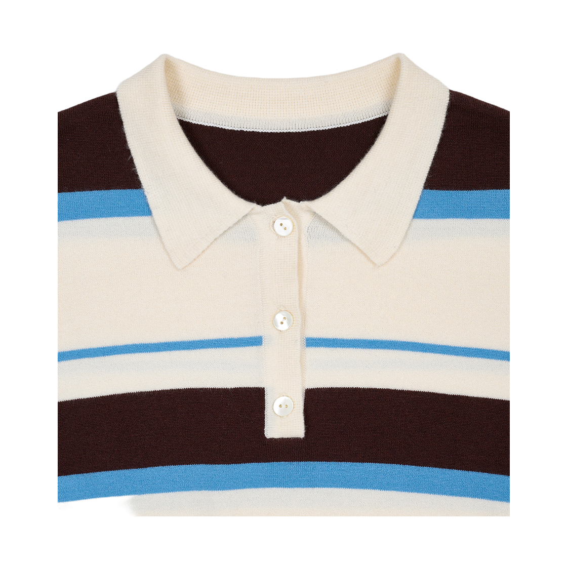 뮈르뮈르 틴트 스트라이프 카라 니트(Murmure Tint Stripe Collar Knit) - 3