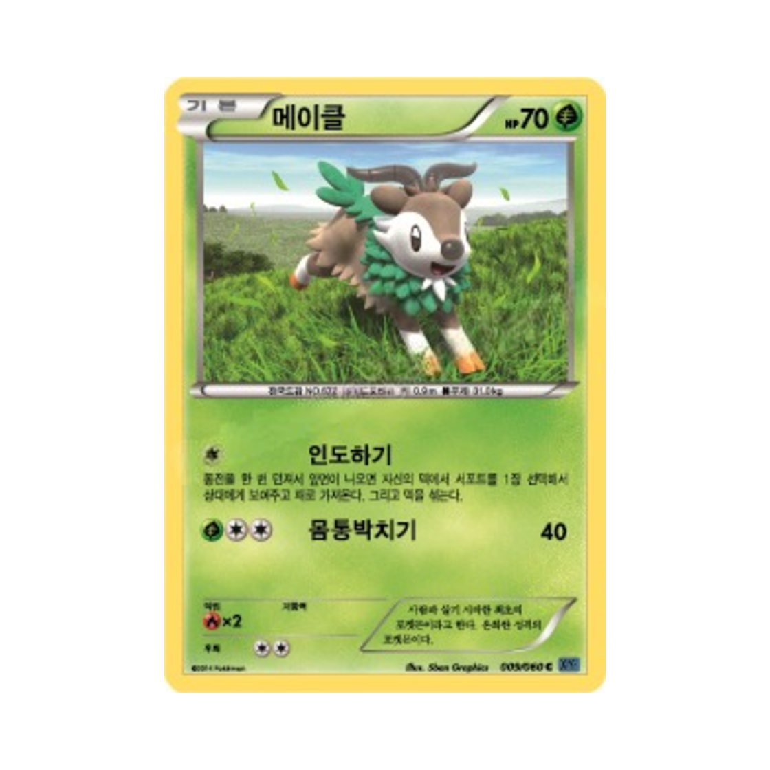 포켓몬 TCG 메이클 C X컬렉션 (한글판)(Pokemon TCG Skiddo C Collection X (Korean Ver.)) - 1