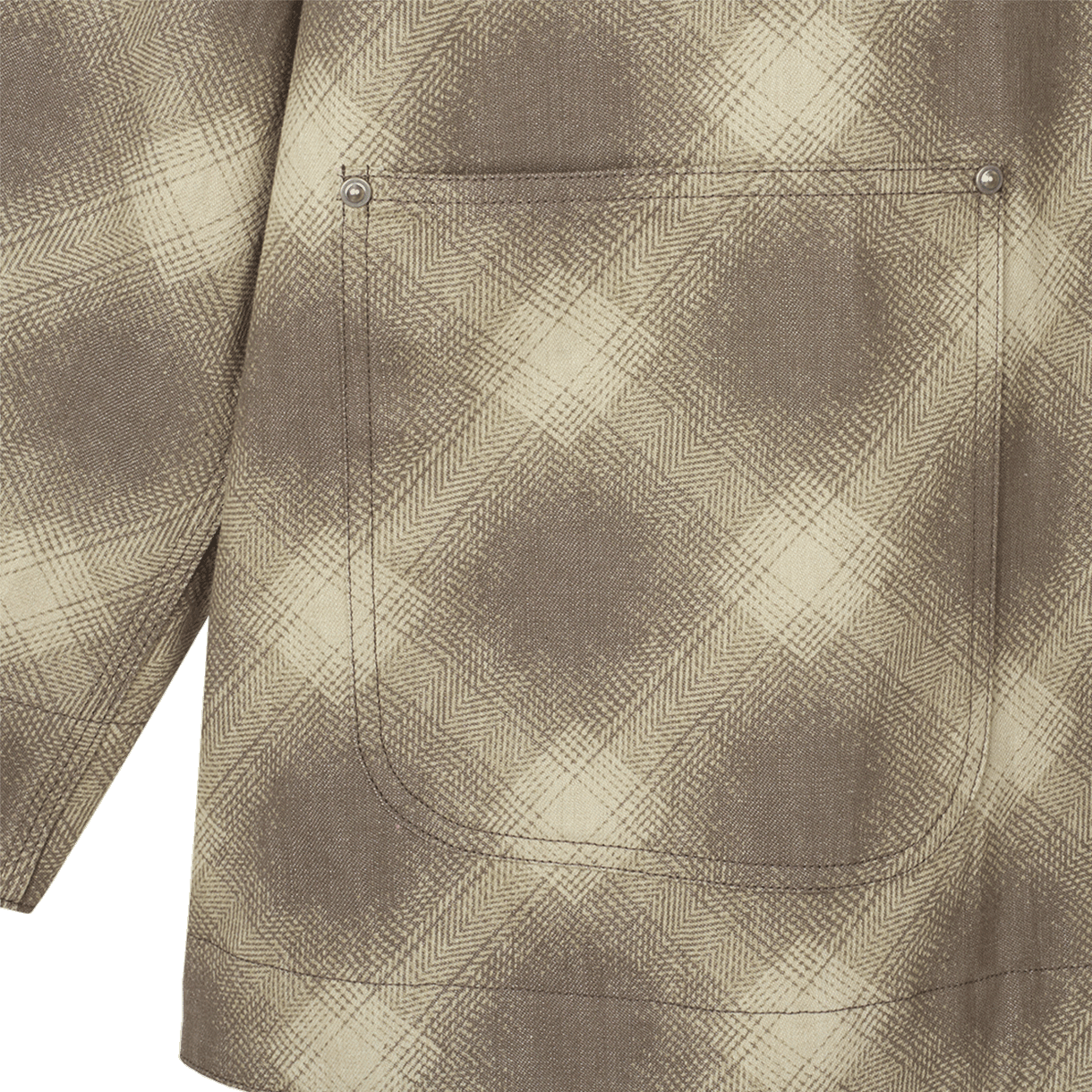 세븐바이세븐 옴브레 체크 미시간 초어 코트 그레이 - 26SS(Seven By Seven Ombre Check Michigan Chore Coat Gray - 26SS) - 5