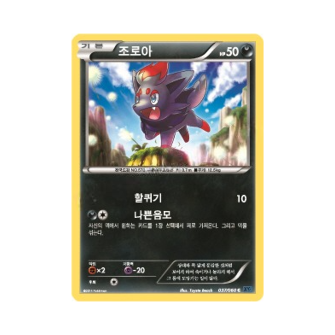 포켓몬 TCG 조로아 C X컬렉션 (한글판)(Pokemon TCG Zorua C Collection X (Korean Ver.)) - 1