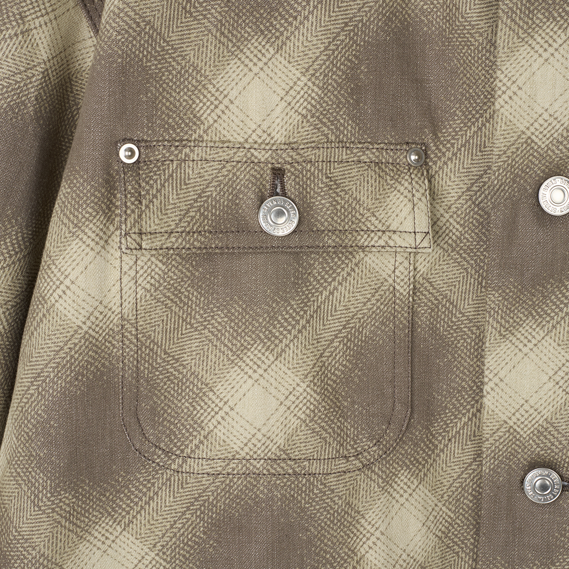세븐바이세븐 옴브레 체크 미시간 초어 코트 그레이 - 26SS(Seven By Seven Ombre Check Michigan Chore Coat Gray - 26SS) - 4
