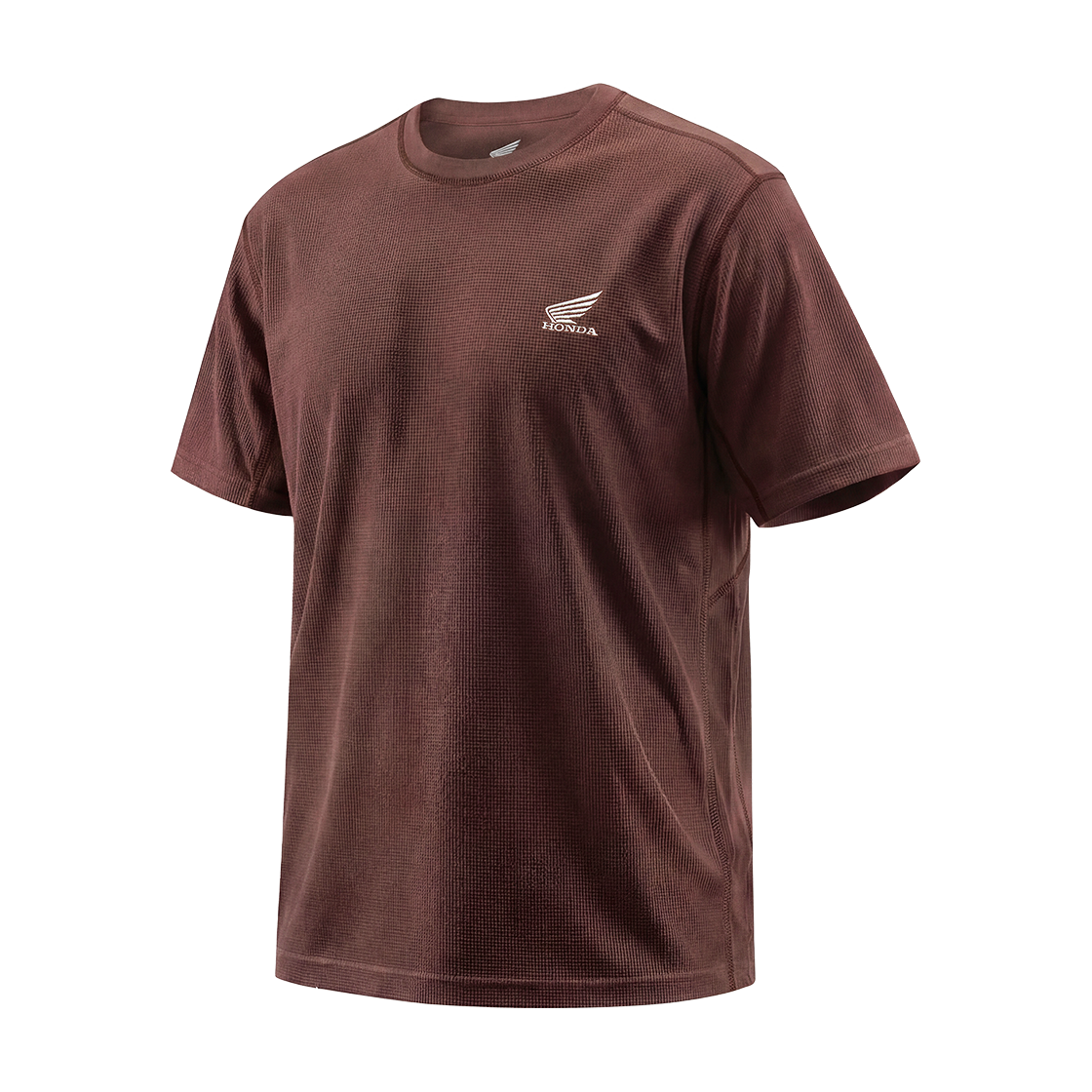혼다 H-Tech 에어 레이어 시스템 와플 반팔 티셔츠 버건디