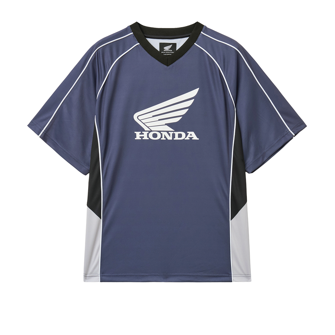 혼다 메쉬 블록 저지 반팔 티셔츠 블루(Honda Mesh Block Jersey Short Sleeve Blue) - 1