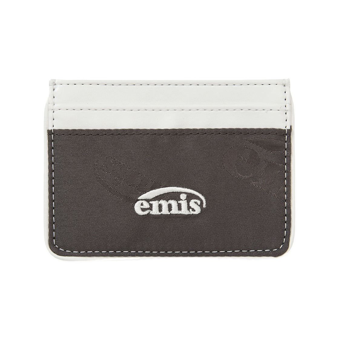 이미스 로고 자카드 월렛 브라운(Emis Logo Jacquard Wallet Brown)