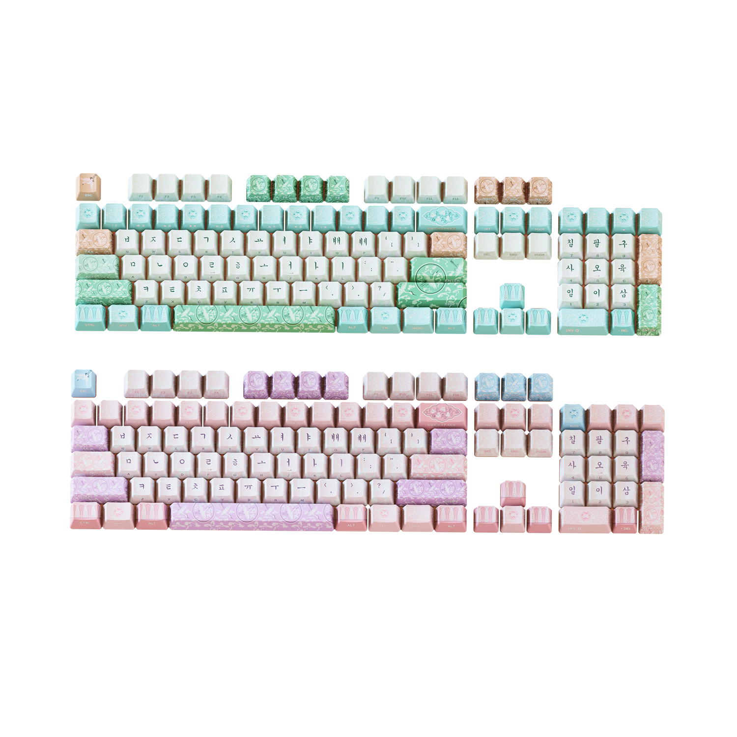 시이닷 고려청자 염료승화 한글 PBT 키캡(C.e.dot  Goryeo Celadon Hangul PBT Keycaps)