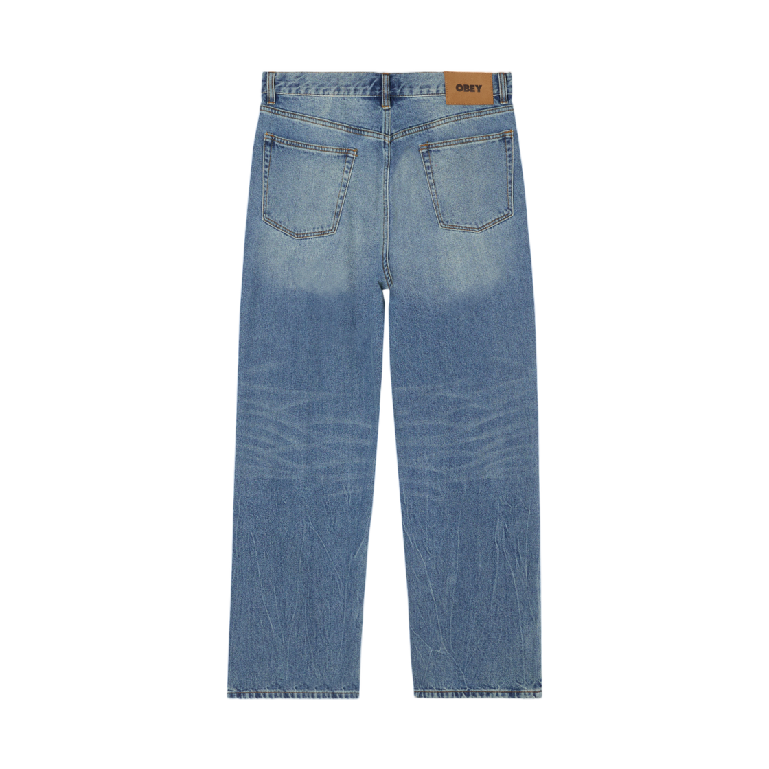 오베이 클래식 배기 빈티지 데님 헤비 빈티지 라이트 인디고(Obey Classic Baggy Vintage Denim Heavy Vintage Light Indigo) - 2