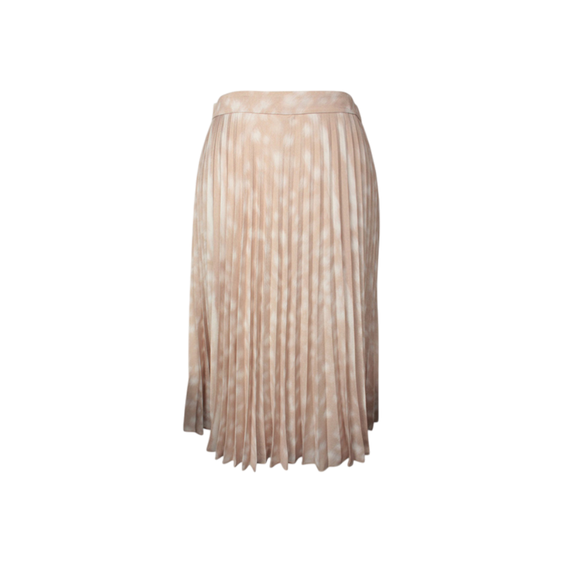 ITOL3WA9E6RL Burberry Beige Printed Pleated Skirt 55