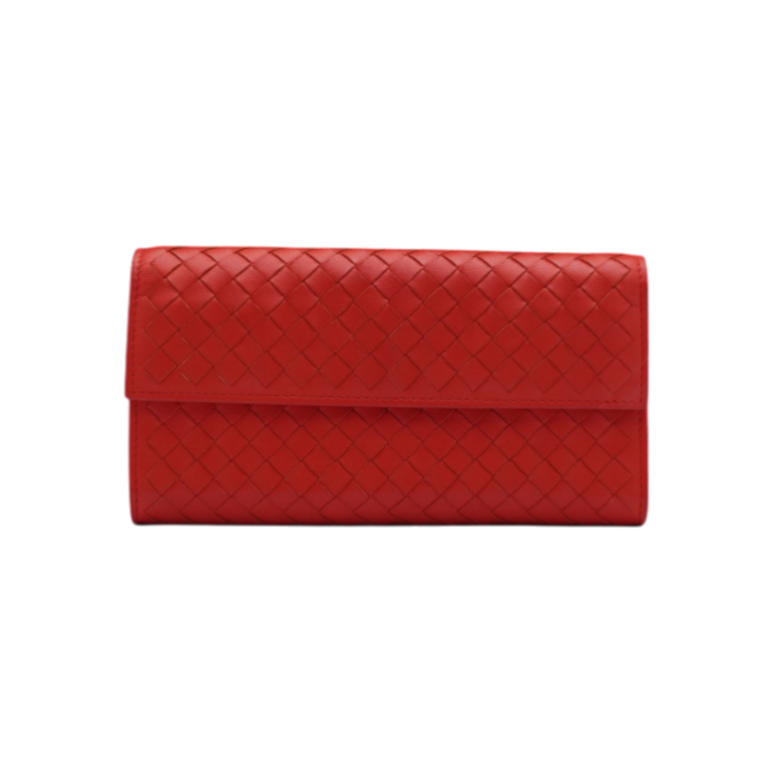 보테가 베네타 150509 레드 나파 인트레치아토 콘티넨탈 플랩 장지갑aa62039(Bottega Veneta Red Napa Intrecciato Continental Flap Wallet) - 1