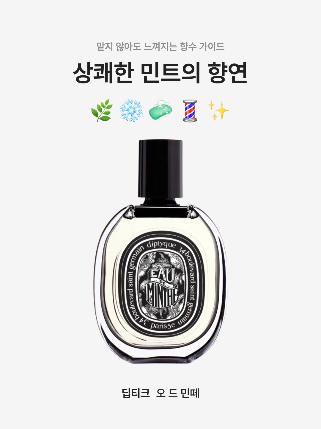 Diptyque Eau De Minthe Eau De Parfum 75ml 착용 스타일 - 1