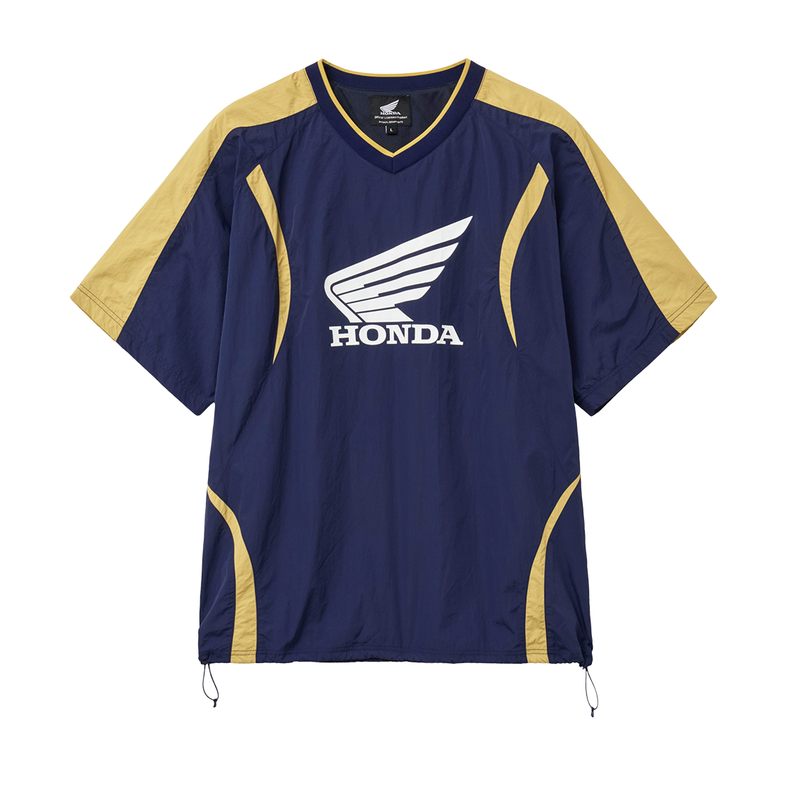 혼다 컬러 블록 반팔 티셔츠 네이비