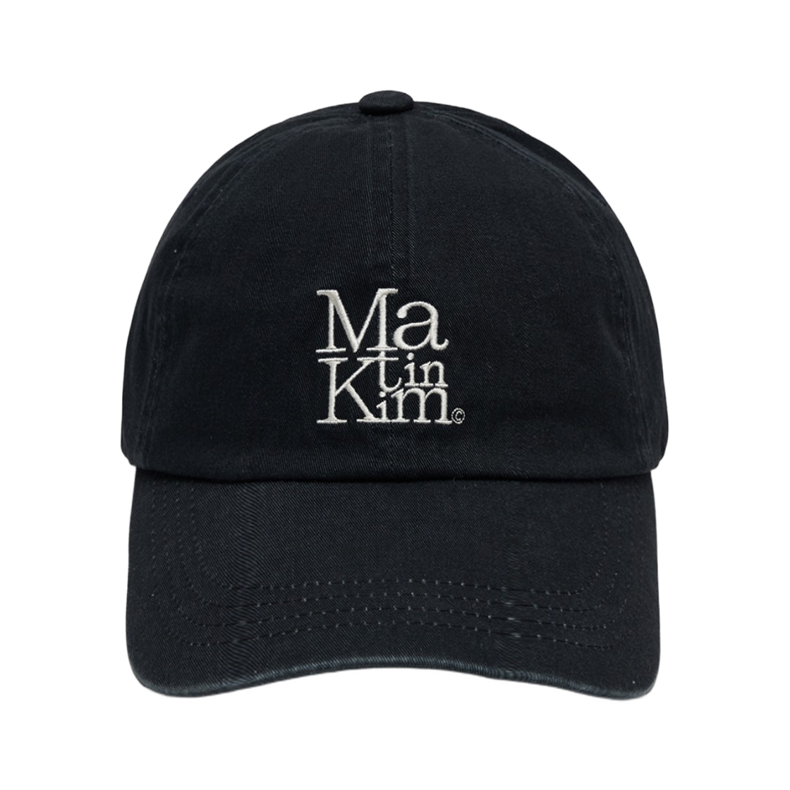 MK2600HT045VDV Matin Kim Matin Block Logo Ball Cap Dark Navy