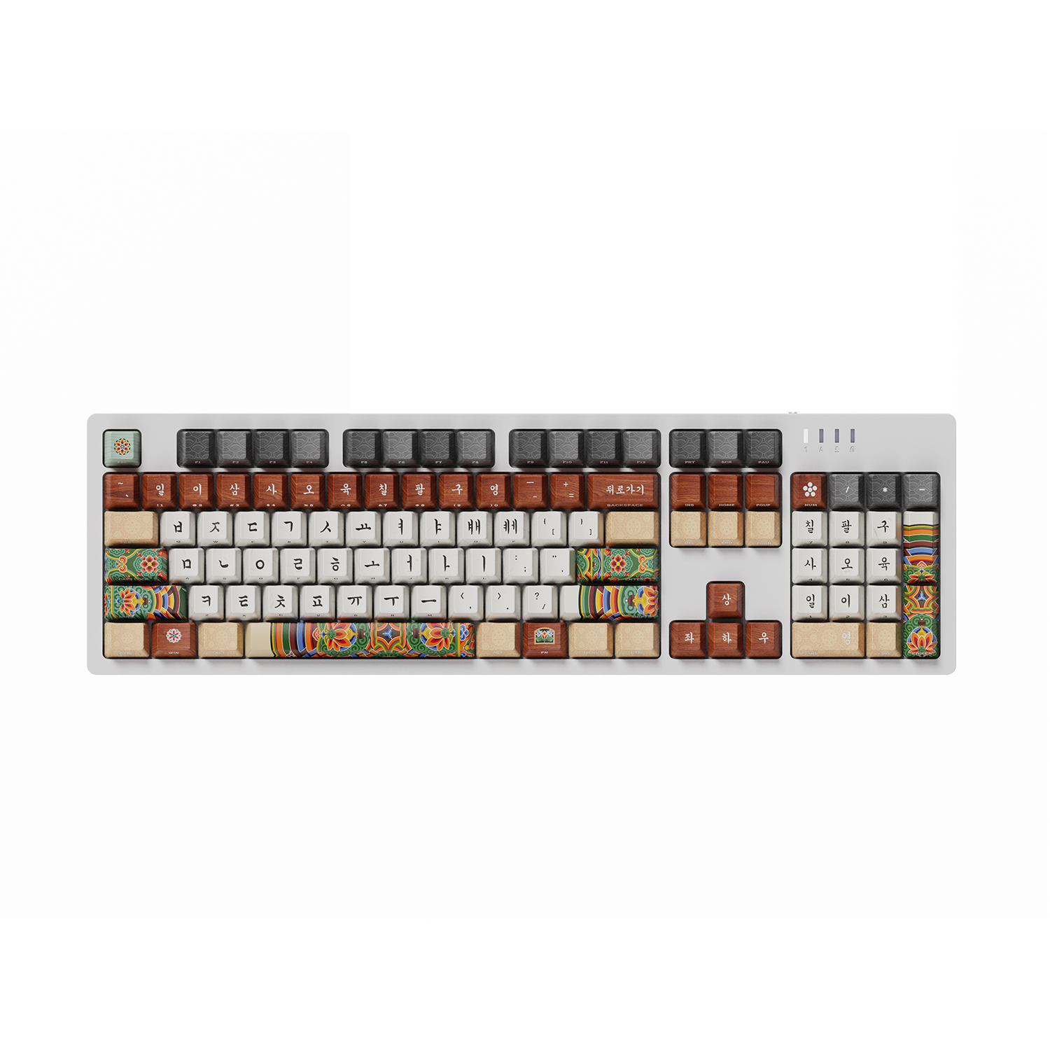 시이닷 화이트 단청 유선 LED 기계식 키보드 한국의 미(C.e.dot White Dancheong Wired LED Mechanical Keyboard)