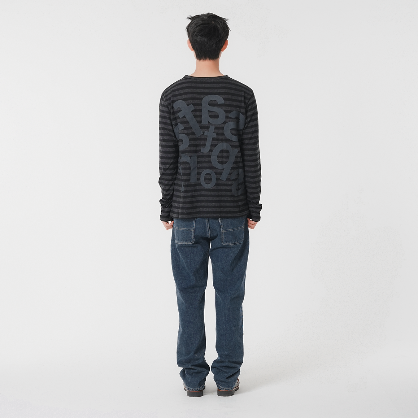 [KREAM 단독] 사파리스팟 티켓팅 스트라이프 보더 티 블랙([KREAM 단독] Safarispot Ticketing Stripe Border Tee Black) - 4