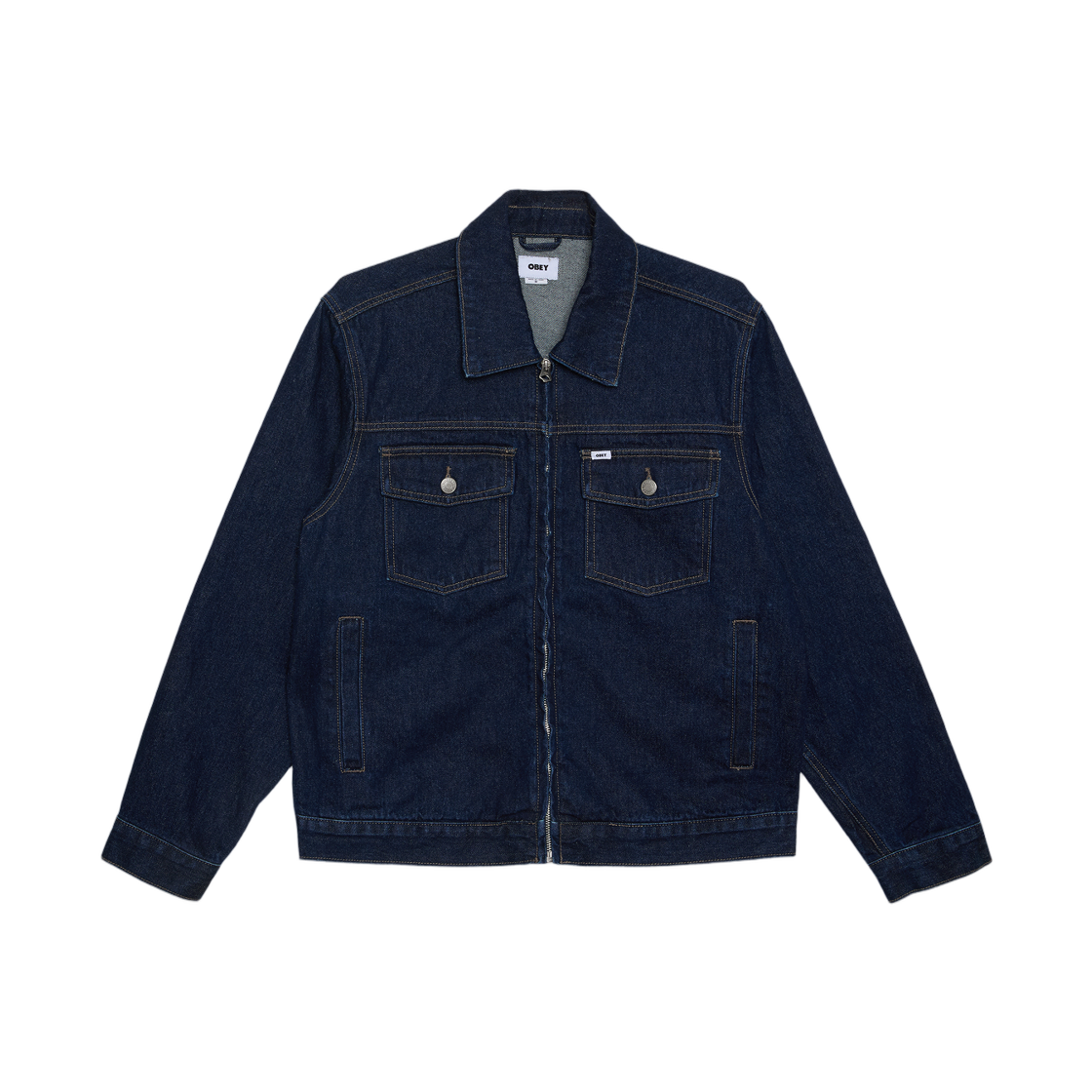 오베이 베이스 트러커 자켓 린스 인디고(Obey Base Trucker Jacket Rinse Indigo)