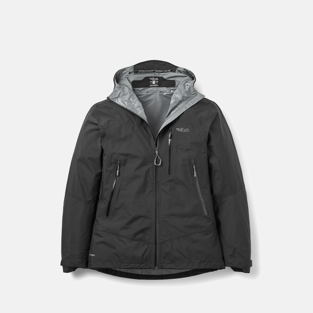 랩 다운포어 마운틴 자켓 여 블랙(Rab Downpour Mountain Jacket Wmns Black)