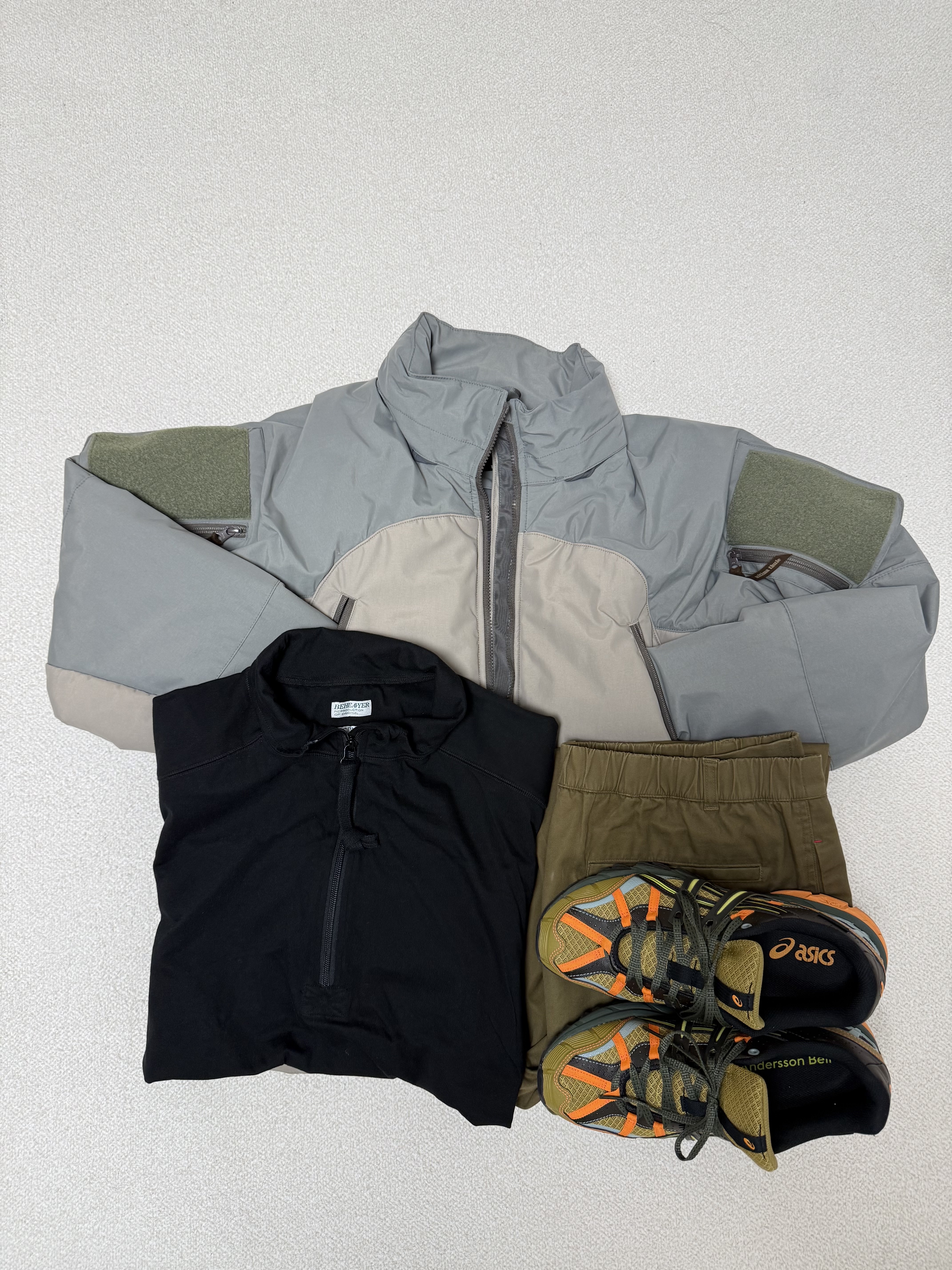 Asics x Andersson Bell Gel-Sonoma 15-50 Olive Oil Dark Brown 착용 스타일 - 1