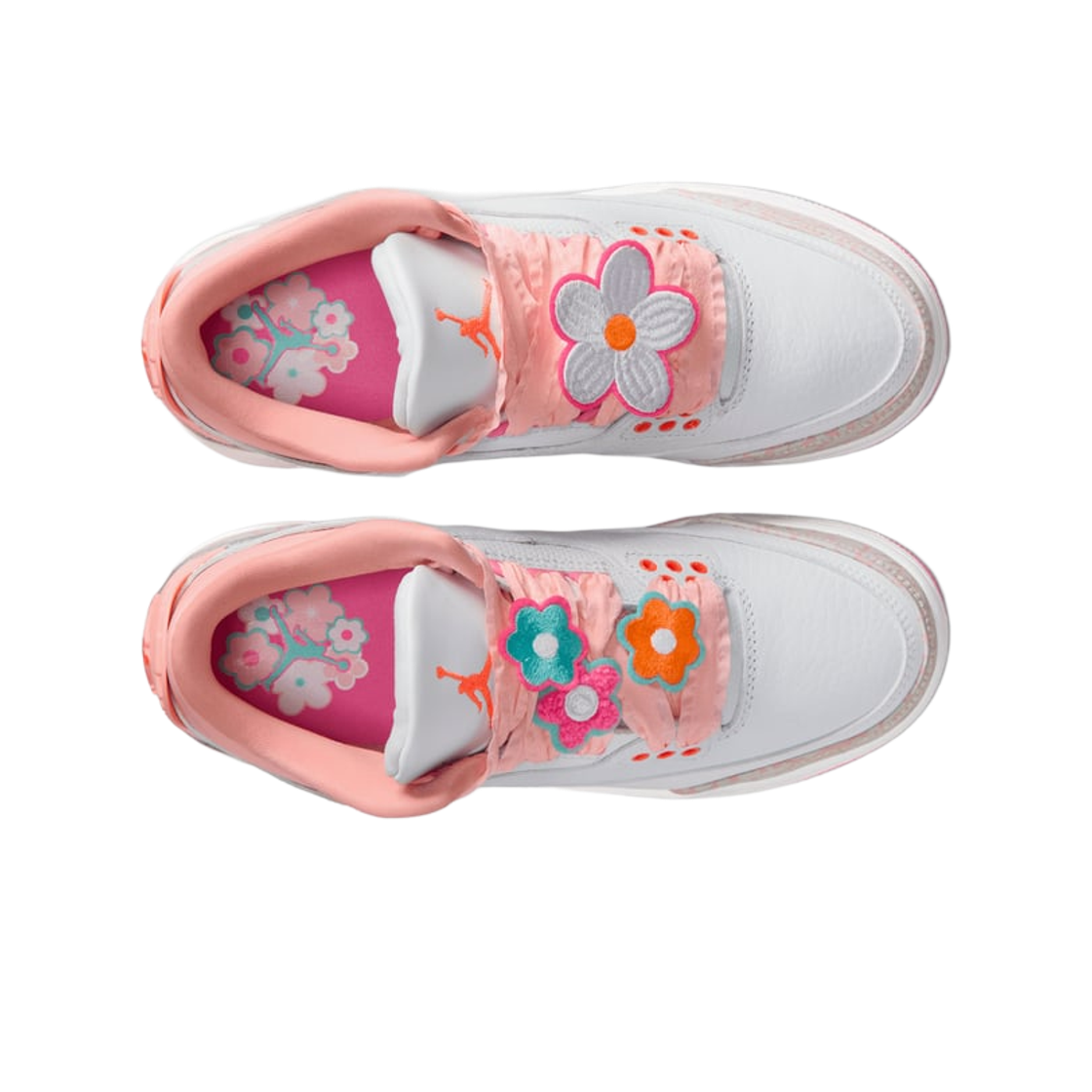 (GS) 조던 3 레트로 펄 핑크 하이퍼 오렌지((GS) Jordan 3 Retro Pearl Pink Hyper Orange) - 2