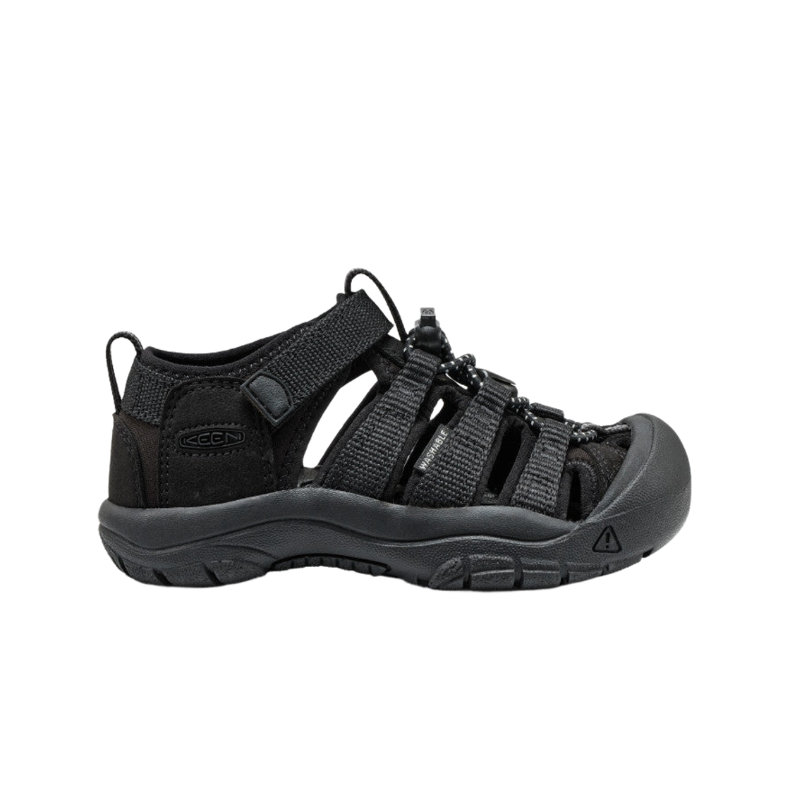 (키즈) 킨 뉴포트 H2 트리플 블랙((Kids) Keen Newport H2 Triple Black)