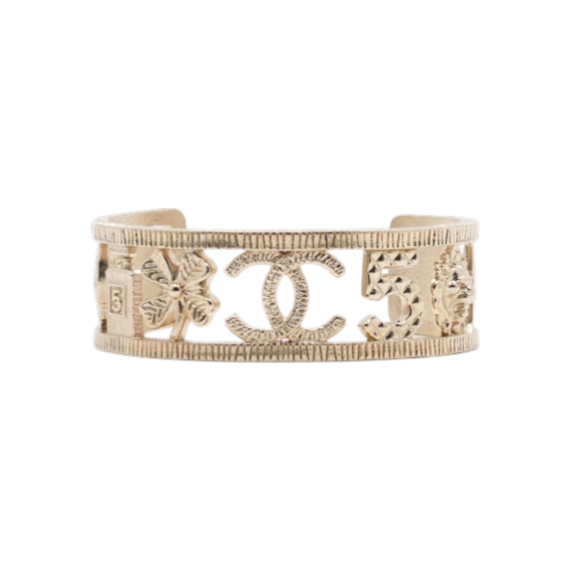 샤넬 COCO 넘버5 CC 금장로고 브레이슬릿 여성 뱅글 팔찌aa61933(Chanel Coco No. 5 CC Gold Logo Bangle Bracelet)