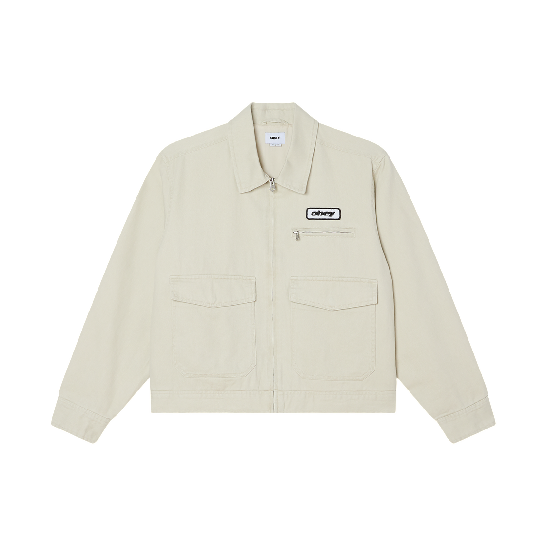 오베이 월터 워크 자켓 실버 버치 페이디드 워시(Obey Walter Work Jacket Silver Birch Faded Wash)