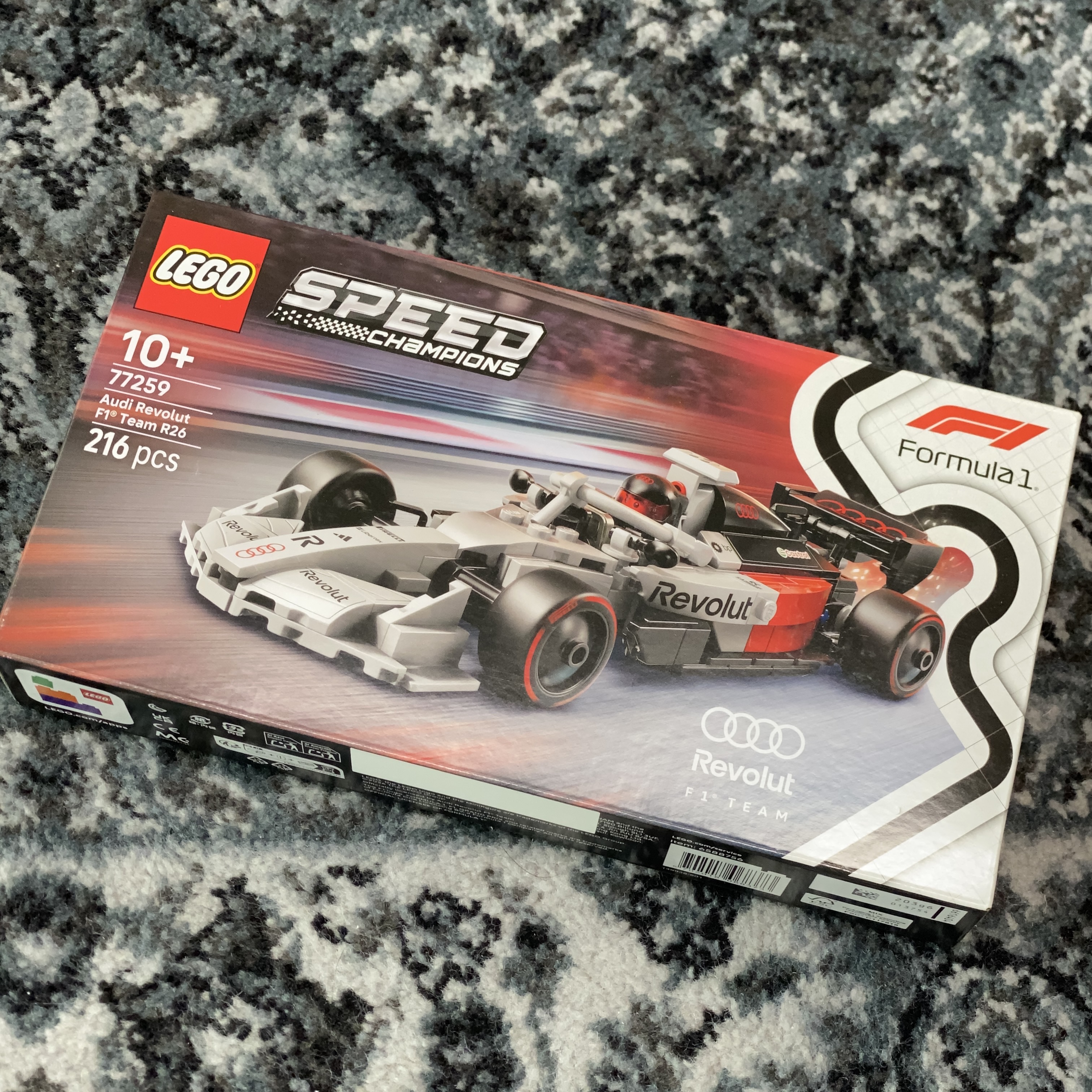 Lego Speed Champions Audi Revolut F1 Team R26 Race Car 착용 스타일