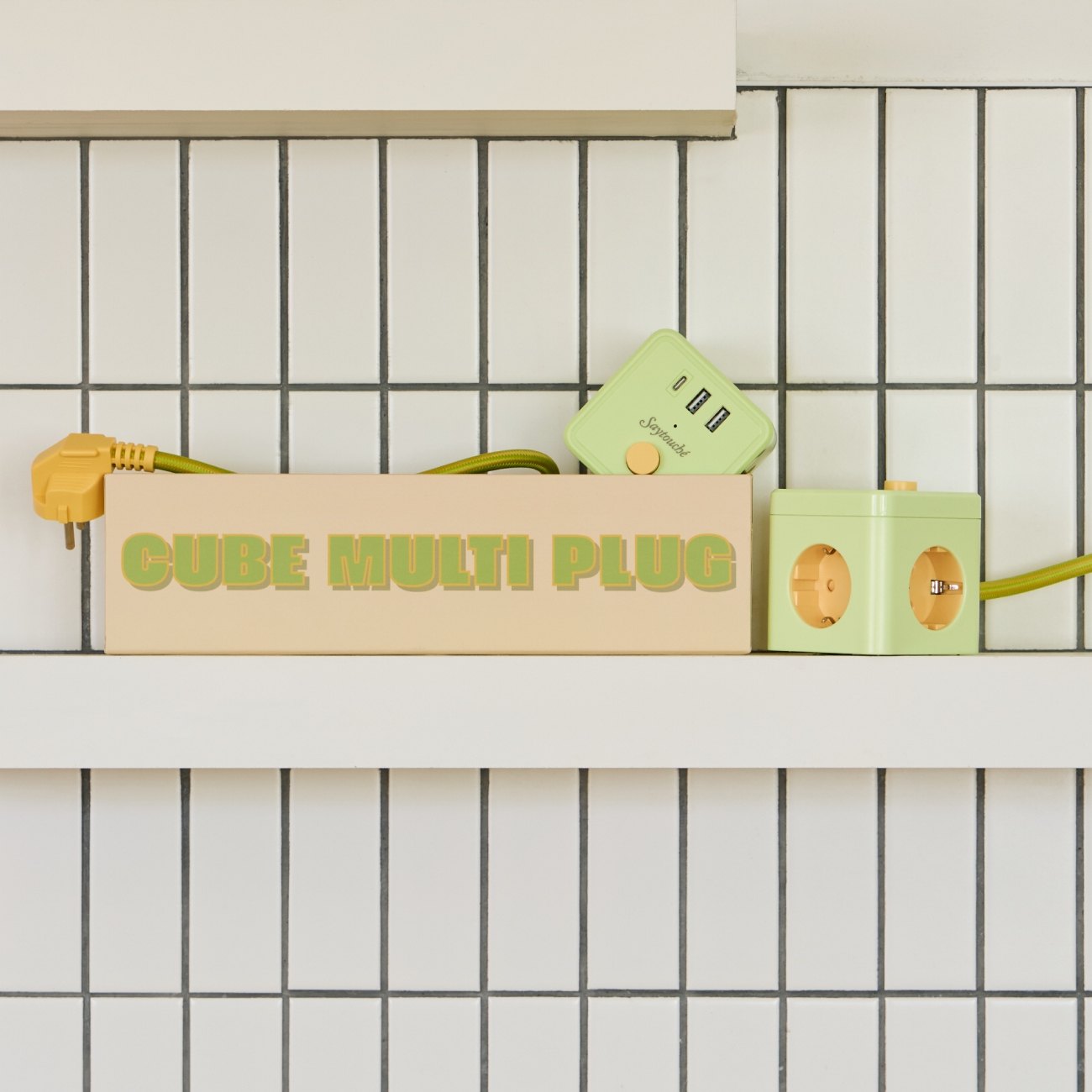 세이투셰 큐브 멀티 플러그 파스텔 2종(Say Touche Cube Multi Plug Pastel 2colors) - 4