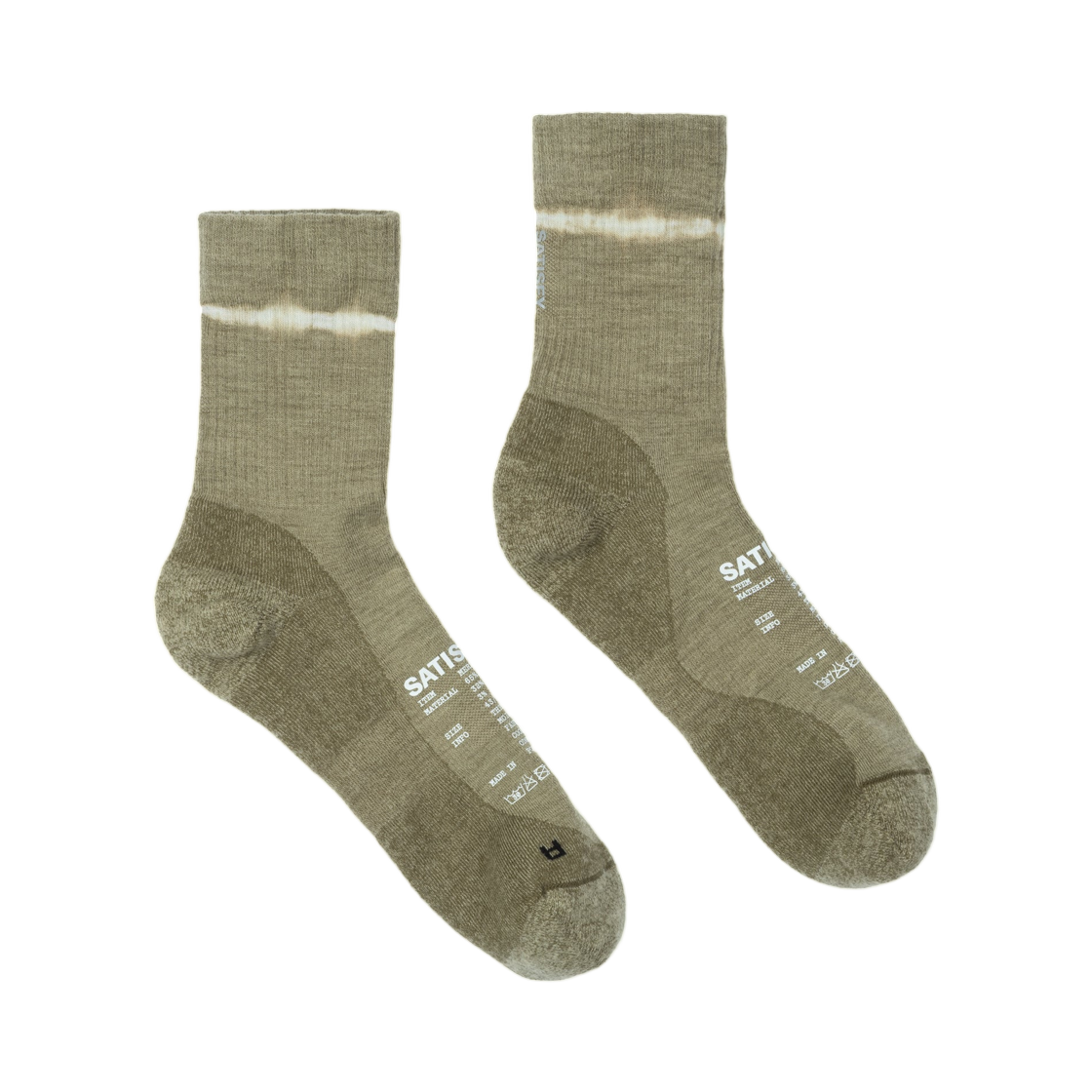 새티스파이 메리노 나일론 튜브 삭스 타이 다이 코버트 그린(Satisfy Merino Nylon Tube Socks Tie Dye Covert Green) - 1