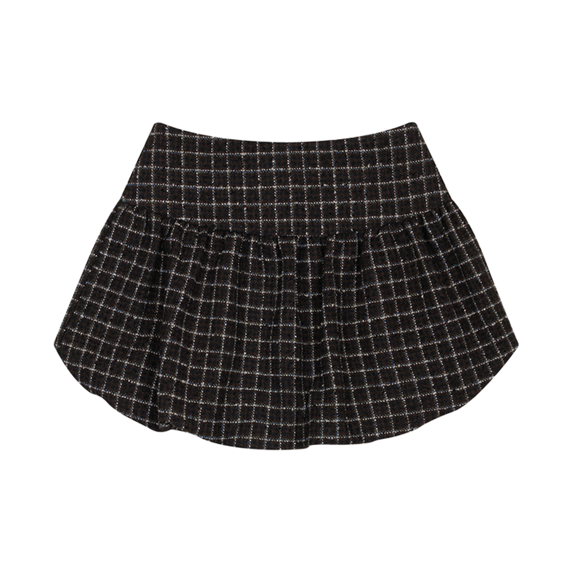 뮈르뮈르 미엘 울체크 벌룬 팬츠 스커트(Murmure Mie Wool Check Balloon Pants Skirt) - 1