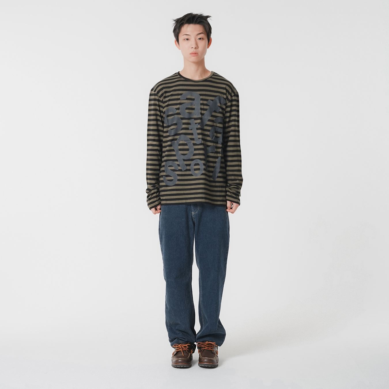 [KREAM 단독] 사파리스팟 티켓팅 스트라이프 보더 티 올리브([KREAM 단독] Safarispot Ticketing Stripe Border Tee Olive) - 3