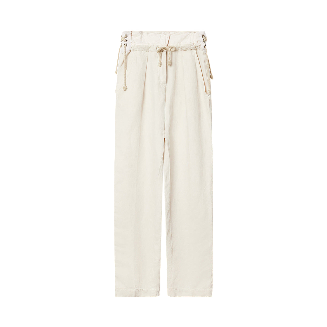 (W) 이자벨 마랑 샤론 리넨 앤 실크 하렘 팬츠 에크루 - 26SS((W) Isabel Marant Sharon Linen and Silk Harem Pants Ecru - 26SS)