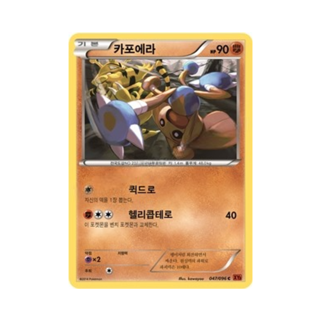포켓몬 TCG 카포에라 C 라이징피스트 (한글판)(Pokemon TCG Hitmontop C Rising Fist (Korean Ver.)) - 1