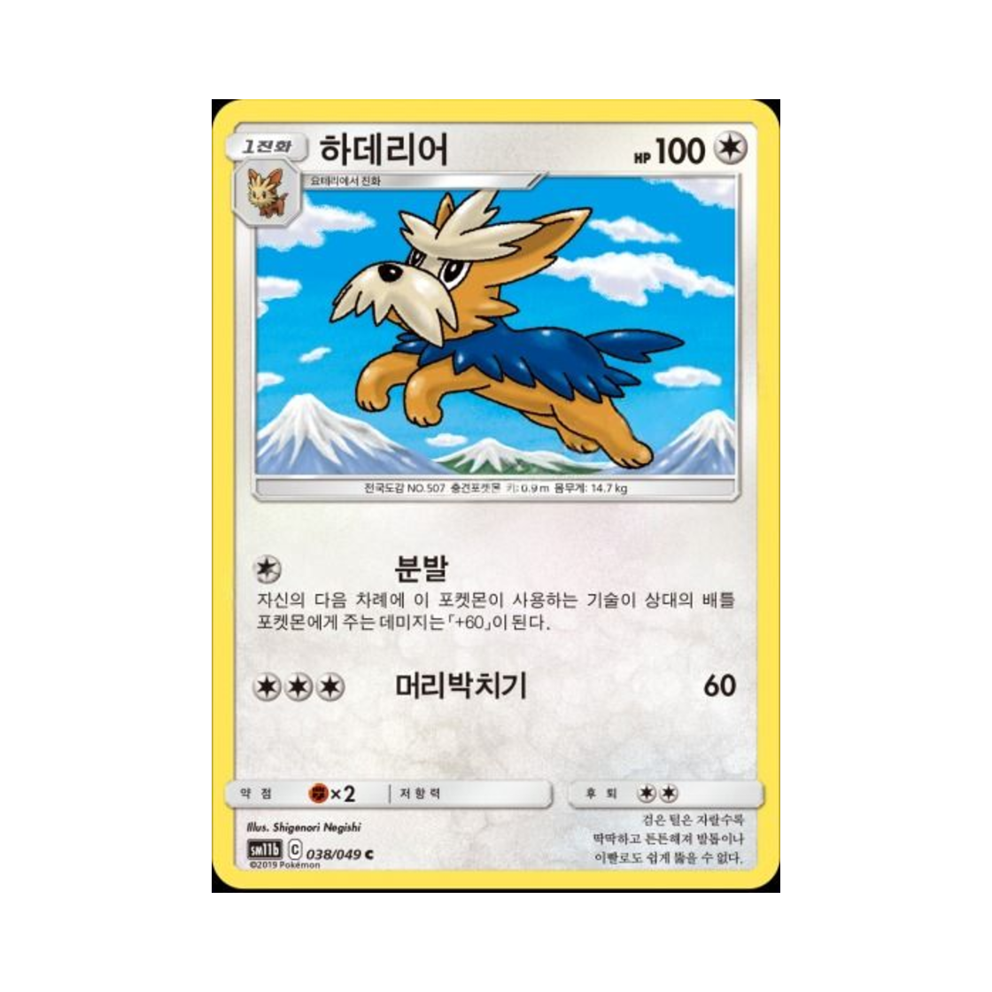 포켓몬 TCG 하데리어 C 드림리그 (한글판)(Pokemon TCG Herdier C Dream League (Korean Ver.)) - 1