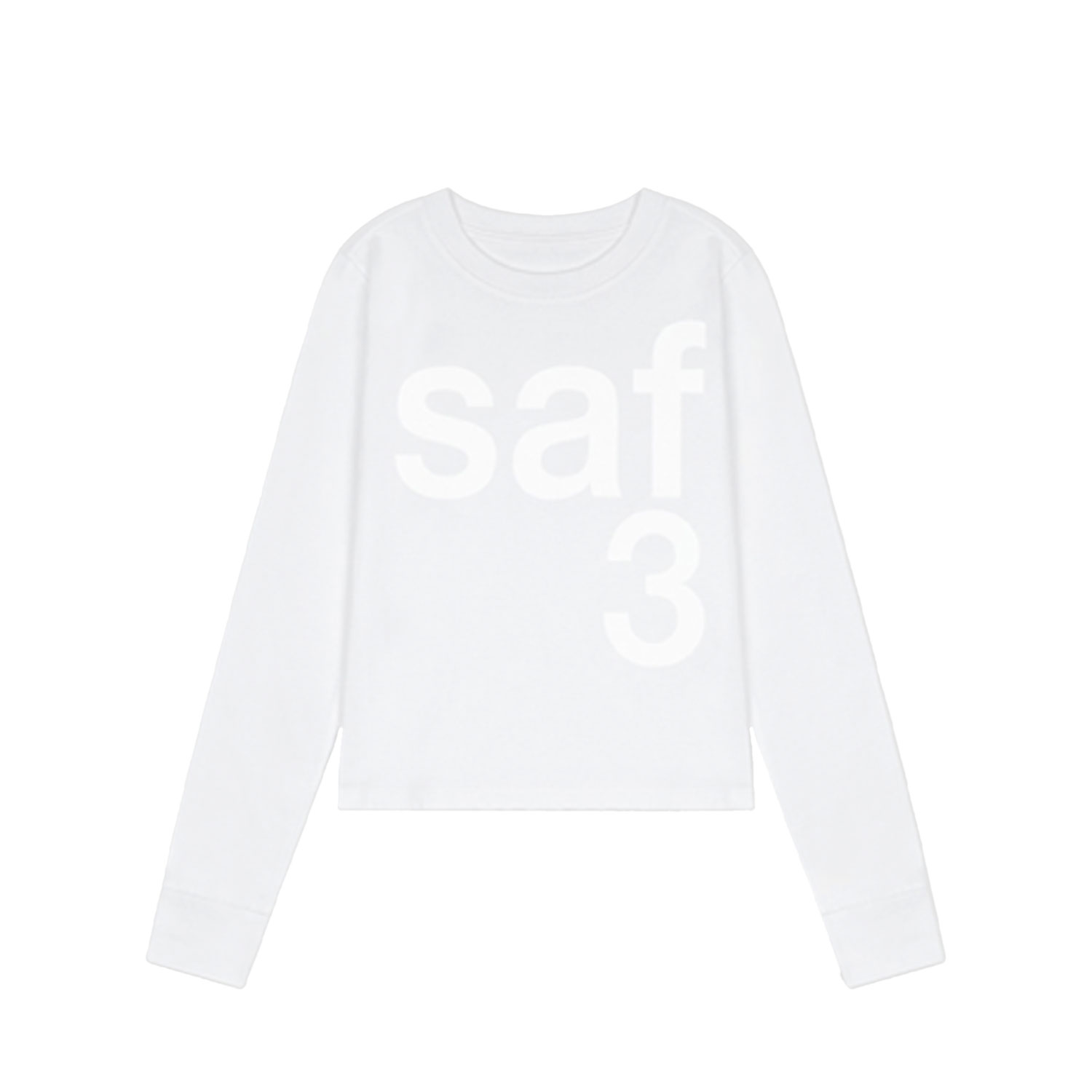 saf0007 [KREAM 단독] Safarispot Women 1/2 Basic Safari LS T-Shirt White