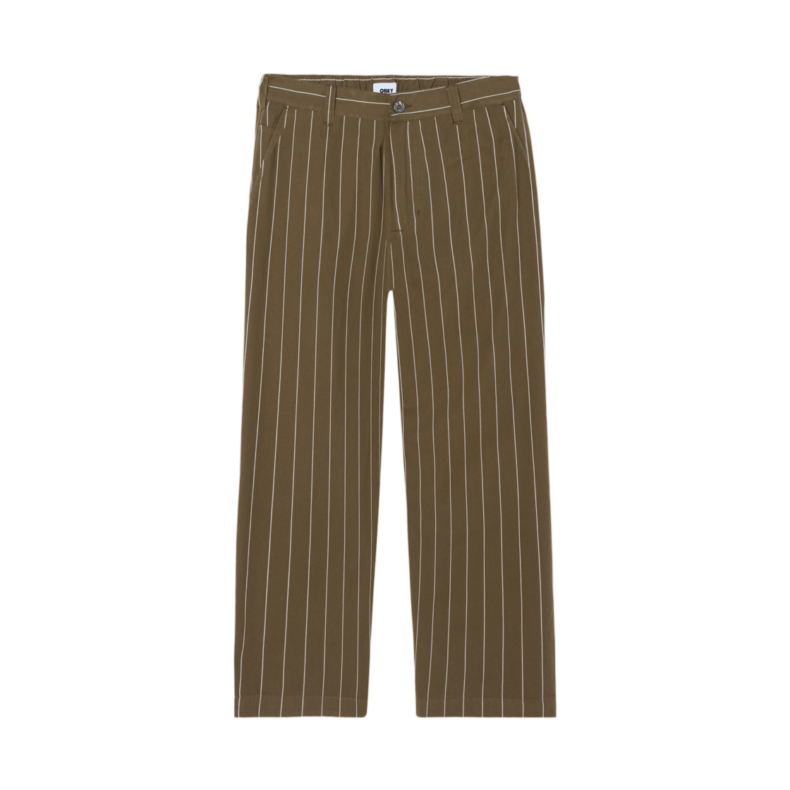 오베이 포스터 플리츠 스트라이프 팬츠 캔틴 멀티(Obey Foster Pleated Stripe Pant Canteen Multi)