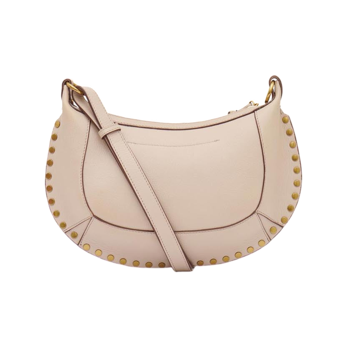 이자벨 마랑 오스칸 문 숄더백 풀 그레인 레더 라이트 베이지 - 26SS(Isabel Marant Oskan Moon Shoulder Bag in Full Grain Leather Light Beige - 26SS) - 2
