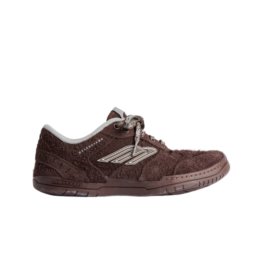 841765WHPSU2290 Balenciaga Hamptons Suede Sneaker In Dark Brown Grey