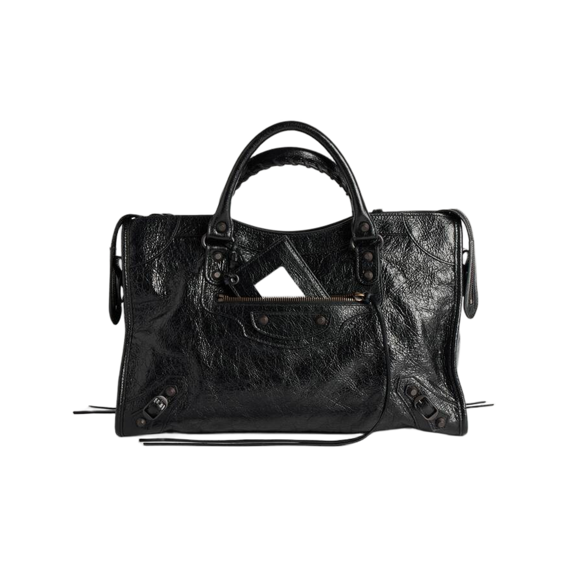 8657602ACFH1000 Balenciaga Le City Bag Medium In Black