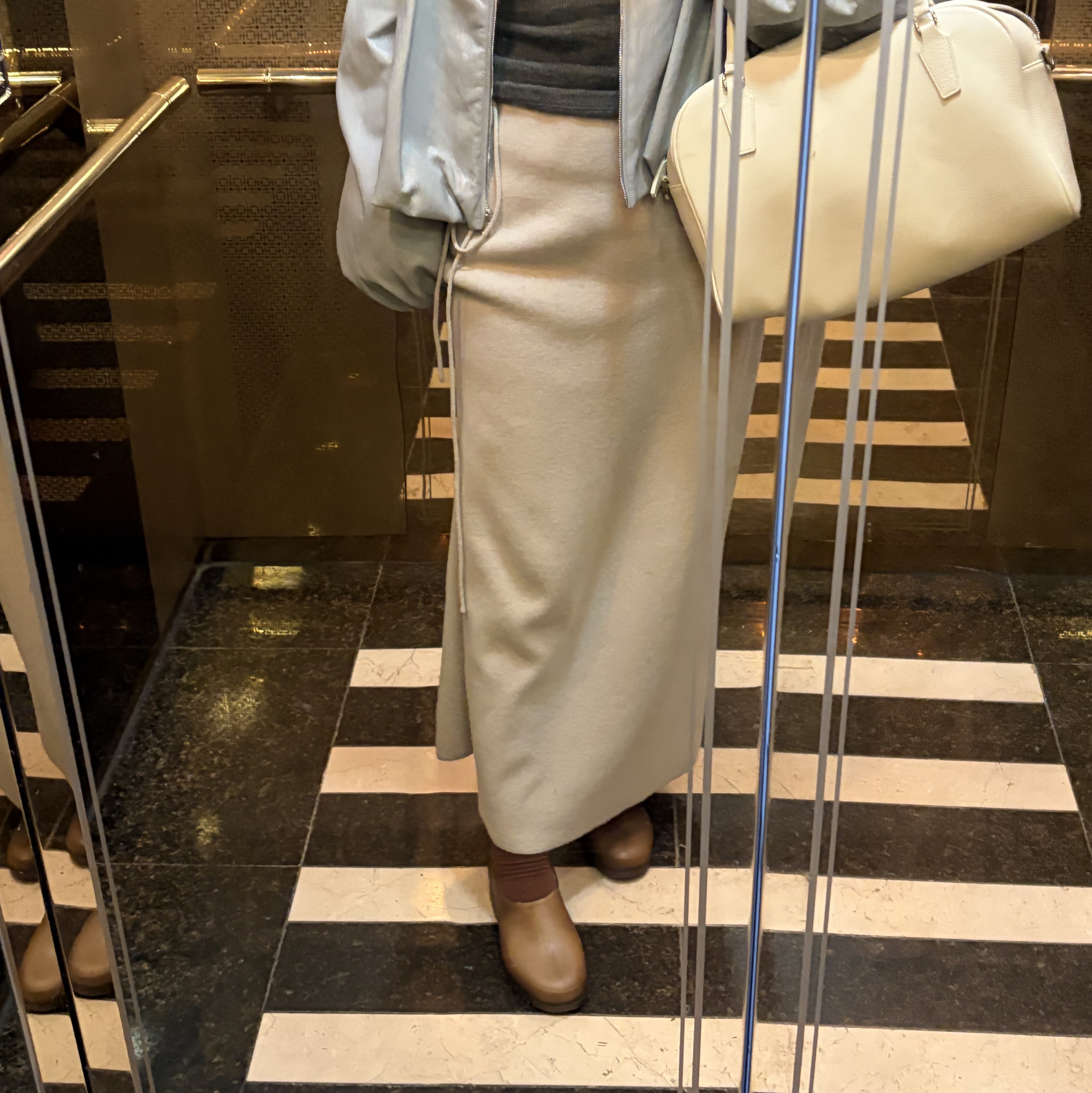 Plasticana Gardana Clog Chanvre - 26SS, Byweekend Momo Ring Silver 착용 스타일 - 1