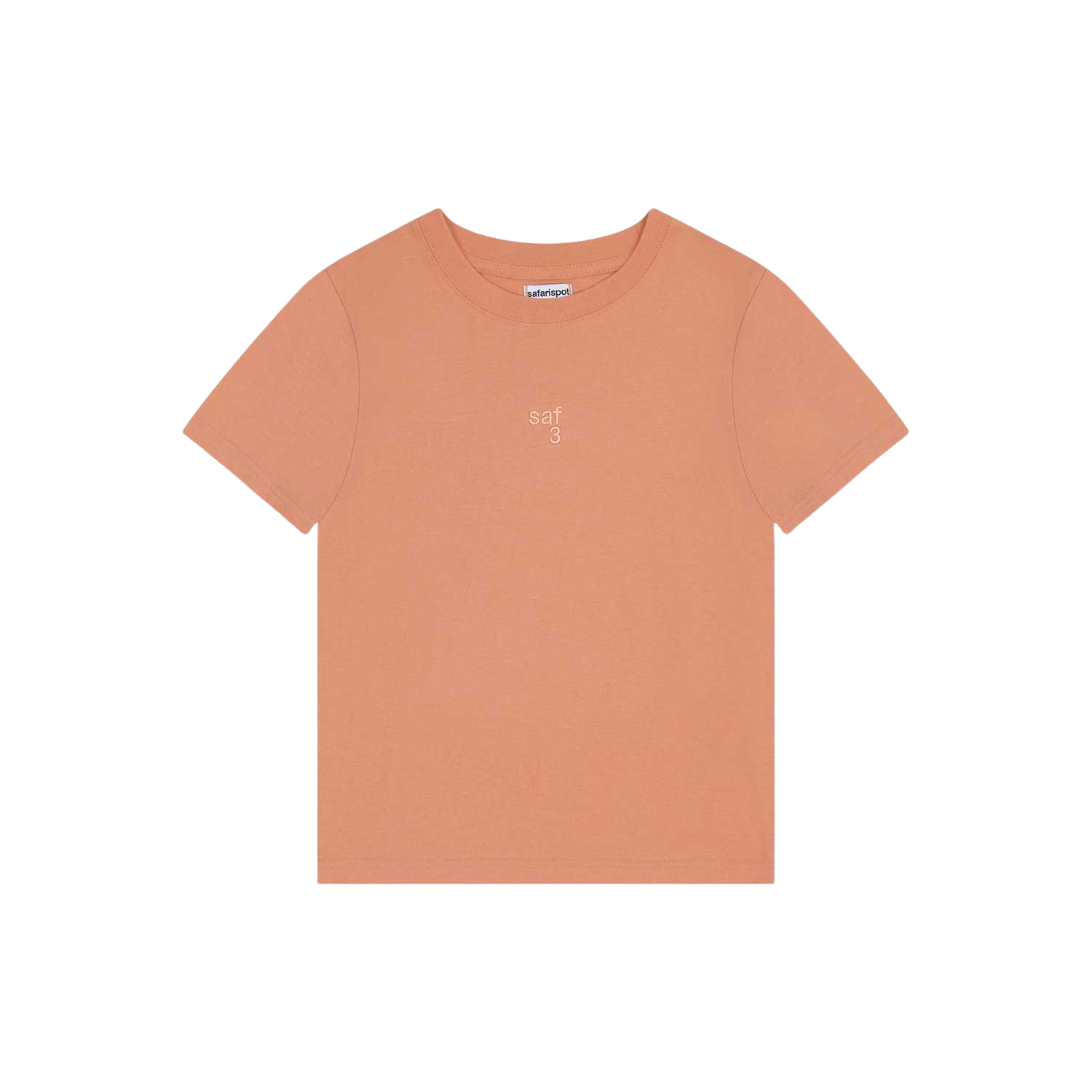 사파리스팟 1/2 베이직 미니 사파리 티셔츠 피치(Safarispot 1/2 Basic Mini Safari T-Shirt Peach)