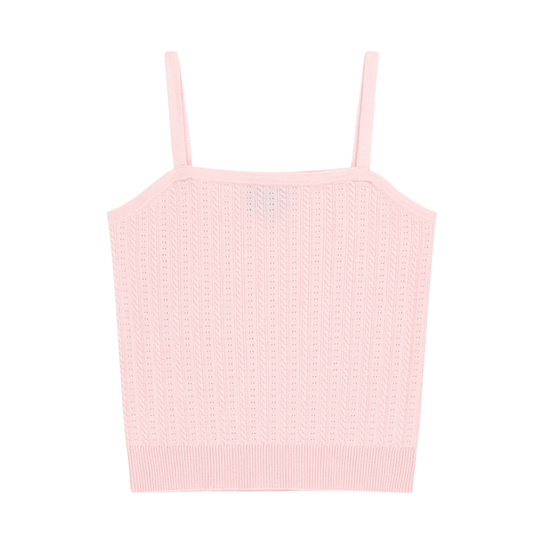 (W) 마리떼 프랑소와 저버 스몰 클래식 로고 하프 니트 가디건 셋업 라이트 핑크((W) Marithe Francois Girbaud Small Classic Logo Half Knit Cardigan Set Up Light Pink) - 2