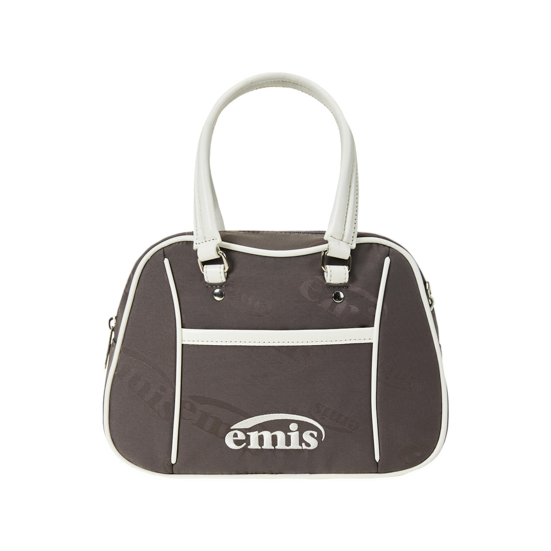 이미스 로고 자카드 토트백 브라운(Emis Logo Jacquard Tote Bag Brown) - 1