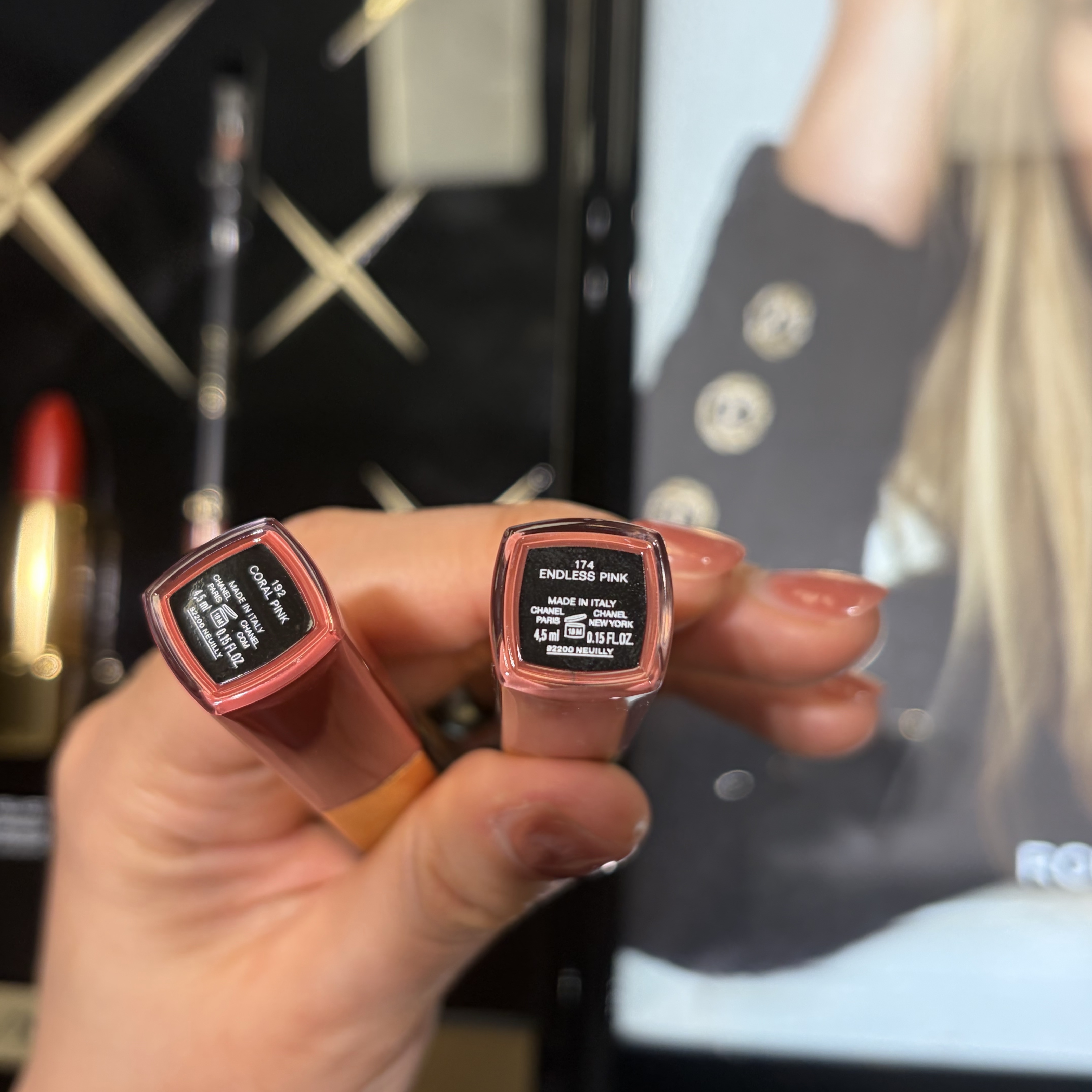 Chanel Le Rouge Duo 174 Endless Pink, Plasticana Gardana Clog Chanvre - 26SS 착용 스타일 - 2