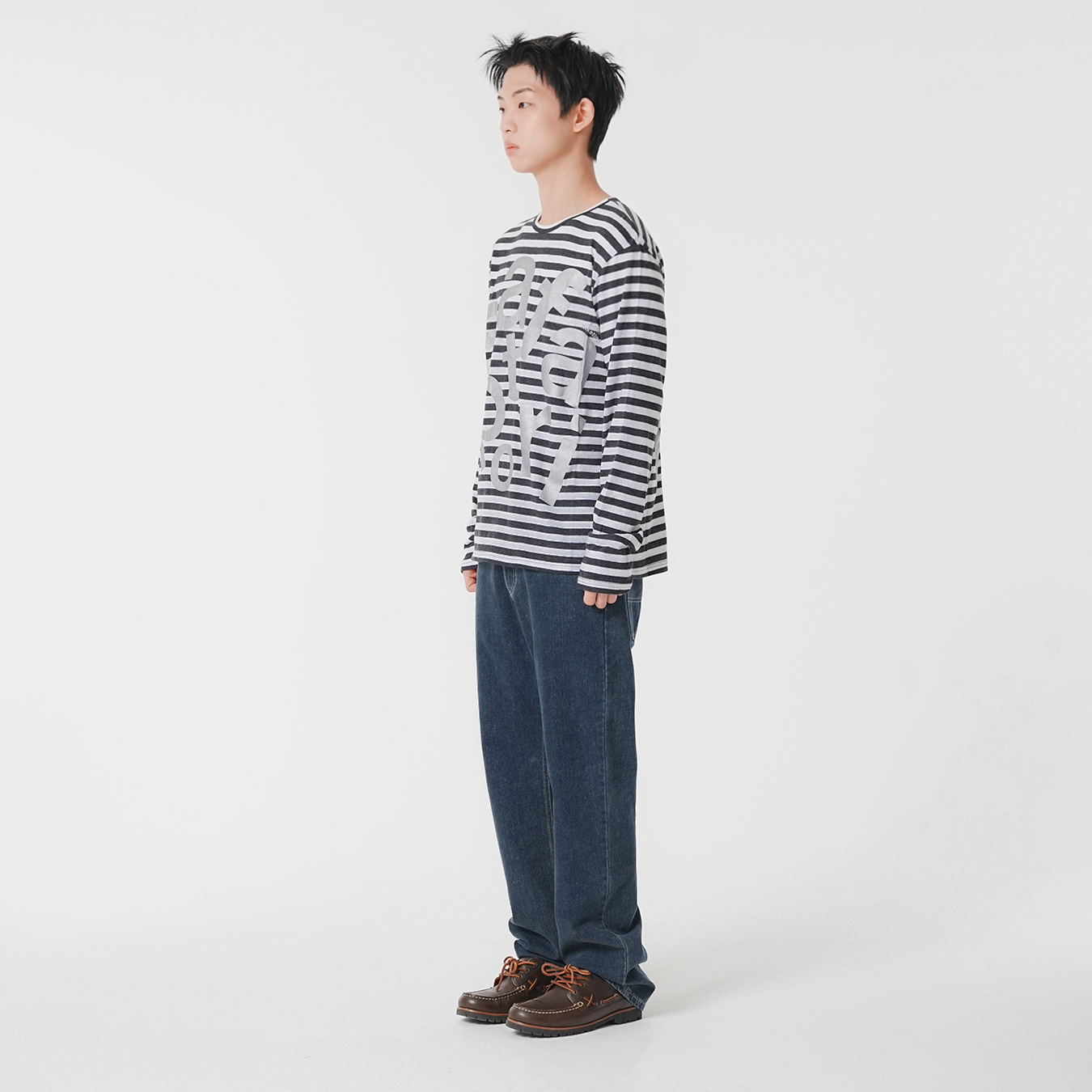 [KREAM 단독] 사파리스팟 티켓팅 스트라이프 보더티 그레이 화이트([KREAM 단독] Safarispot Ticketing Stripe Border Tee Gray White) - 4