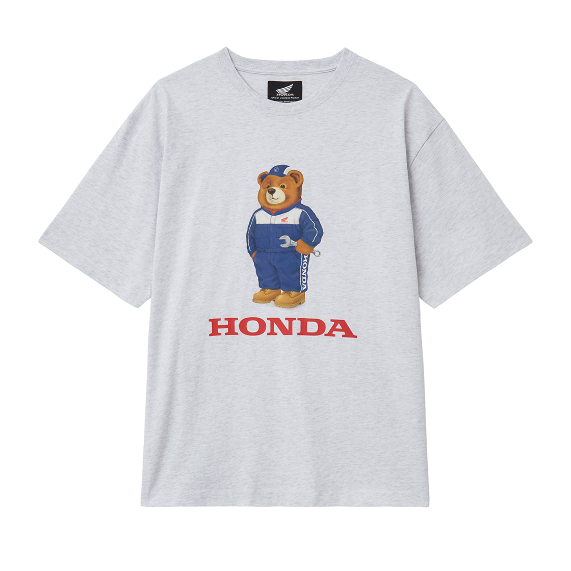 HGM1SS327BLG Honda Mechanic Bear Short Sleeve Light Gray