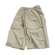 Flavorism VTG Washed Bermuda Pants Washed Beige