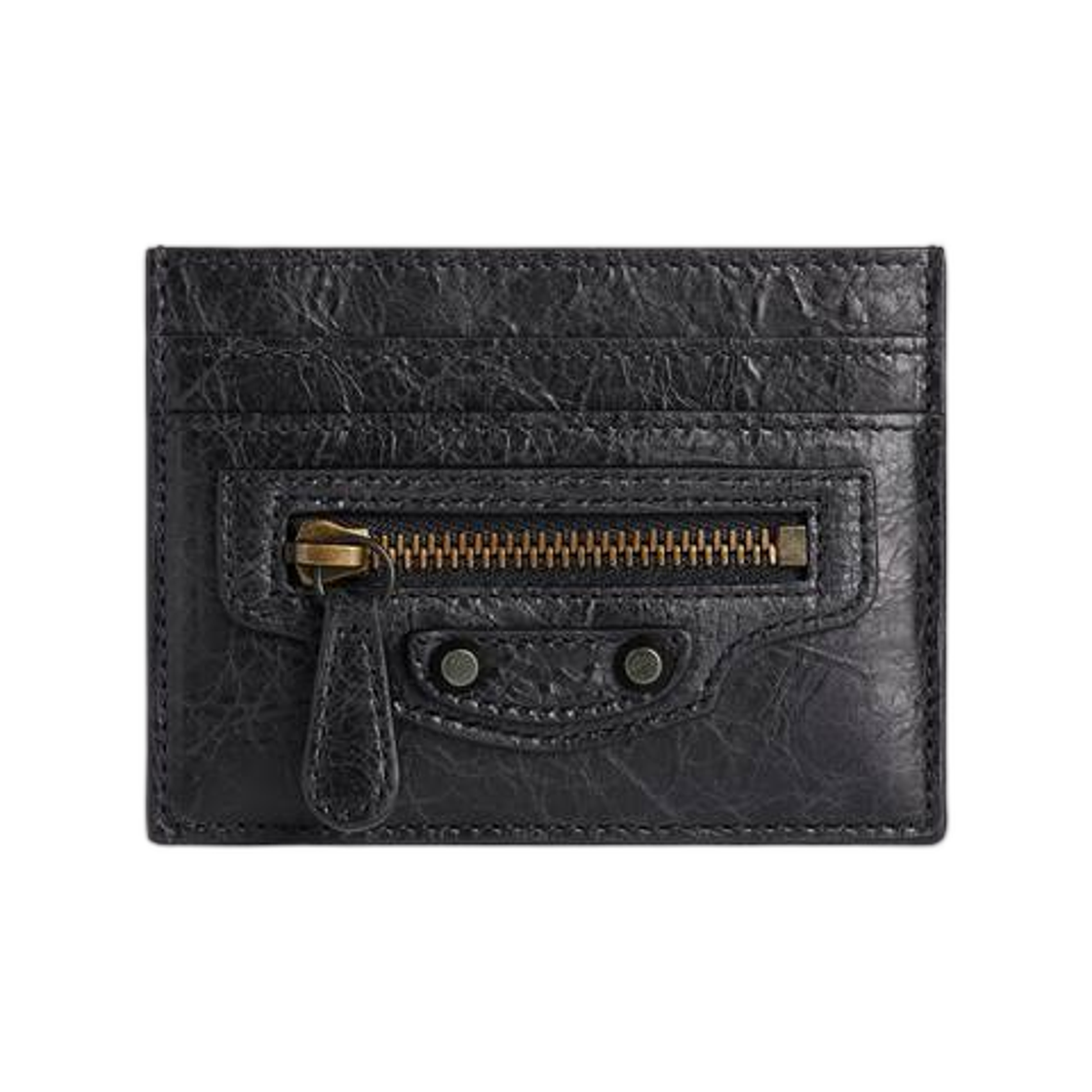 8106062ABFY1000 Balenciaga Le City Card Holder In Black