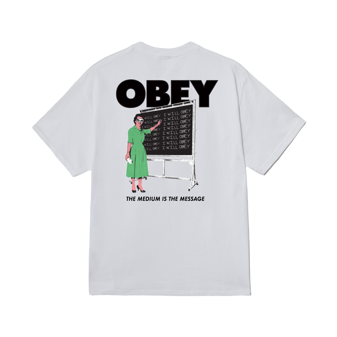 오베이 아이 윌 클래식 티셔츠 화이트(Obey I Will Classic T-Shirt White)